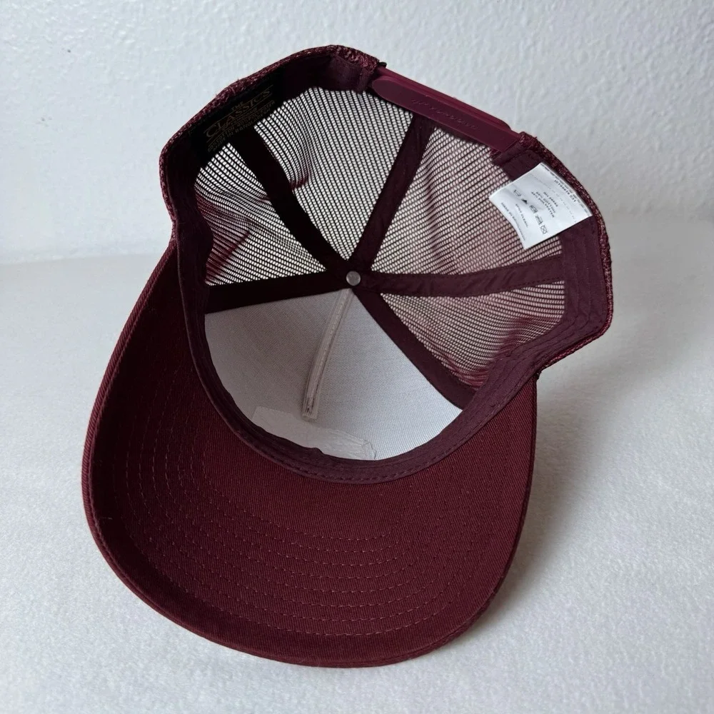 Pendleton Zion National Park Hat Burgundy Red Adjustable SnapBack Cap Yupoong